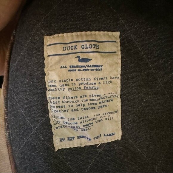 J.Crew Broken-In Barn Jacket Duck Cloth Men’s XL – Tan Utility Chore Coat - Picture 12 of 15